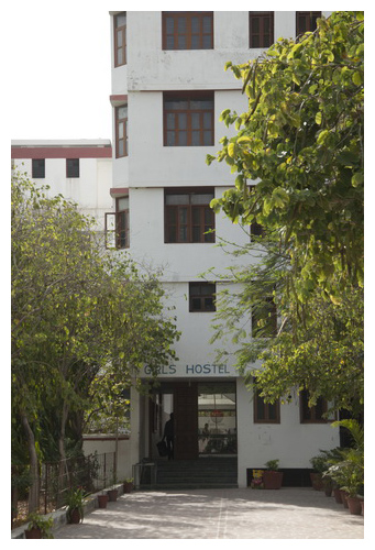 A hostel room with its study and storage space