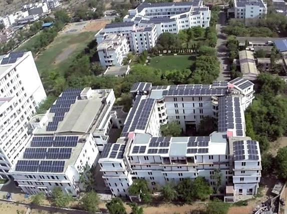 Solar panels installed on campus