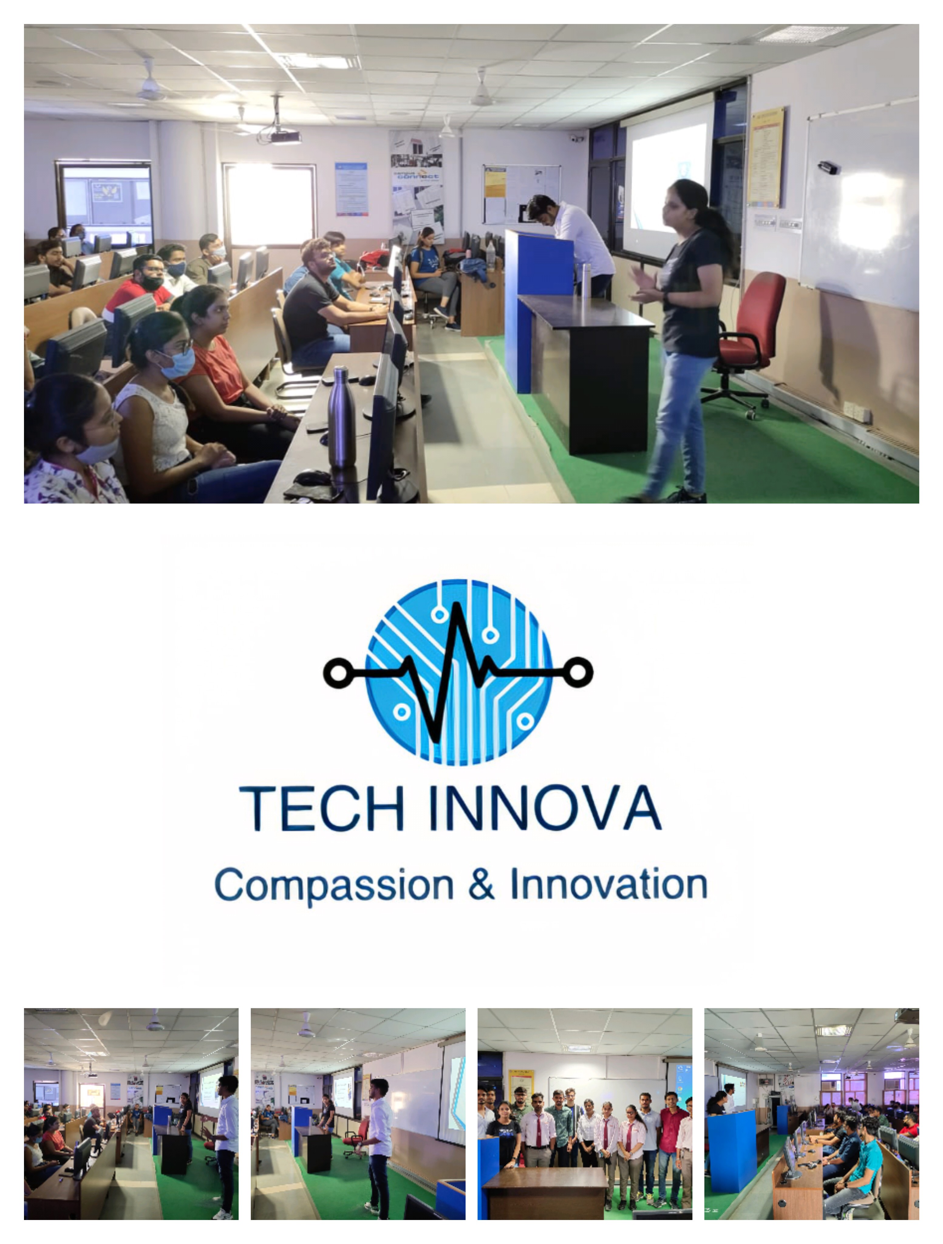 A Tech-Innova club notice board