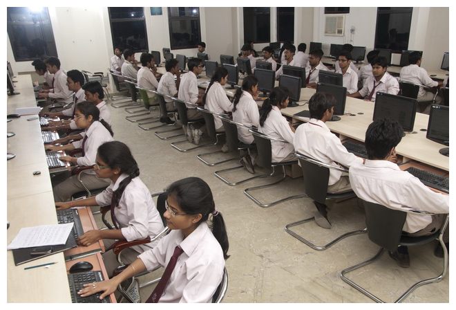 Students in the computing centre