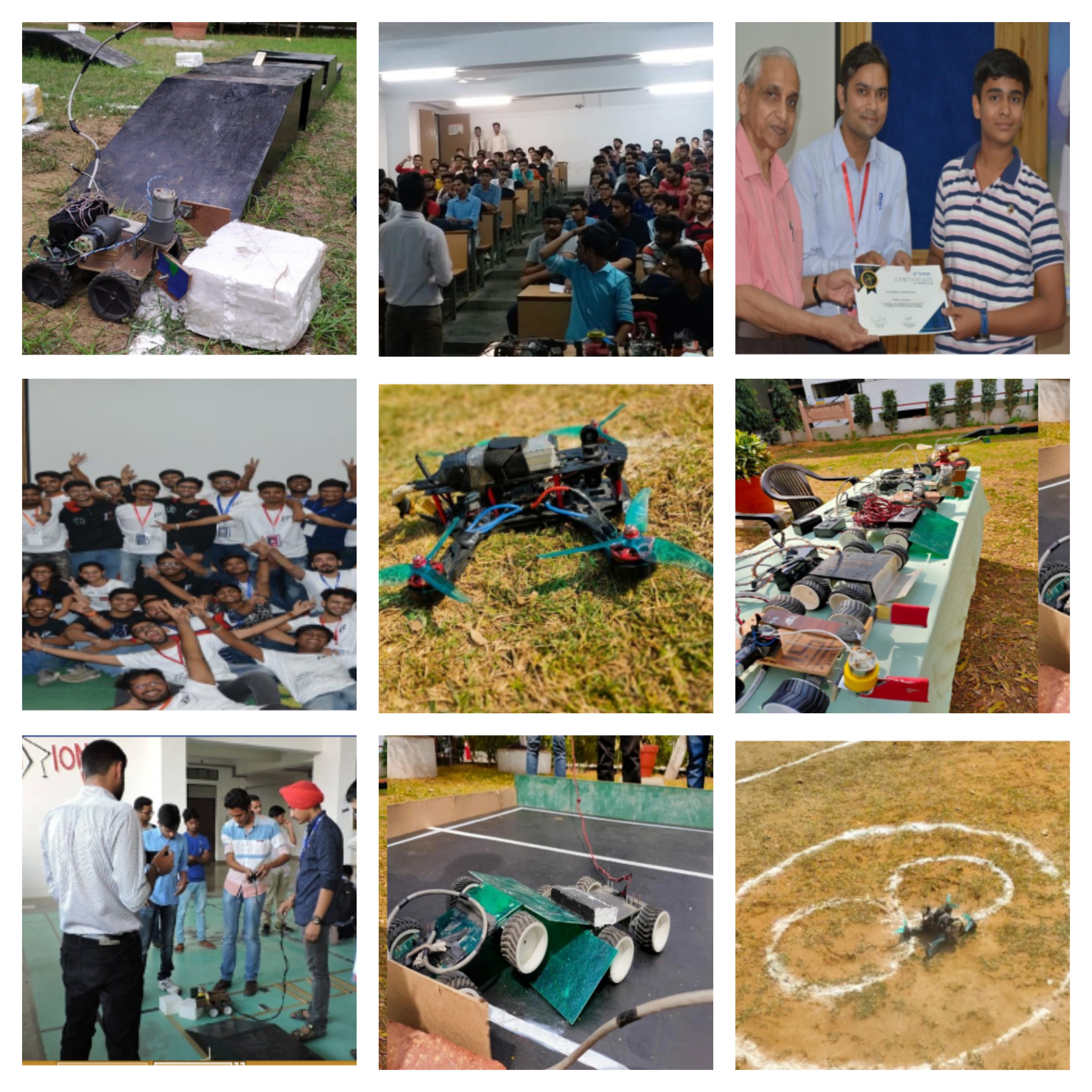 A robotics workshop in progress